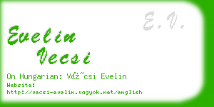 evelin vecsi business card